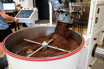 Roasting at Hard Beans Coffee Roasters