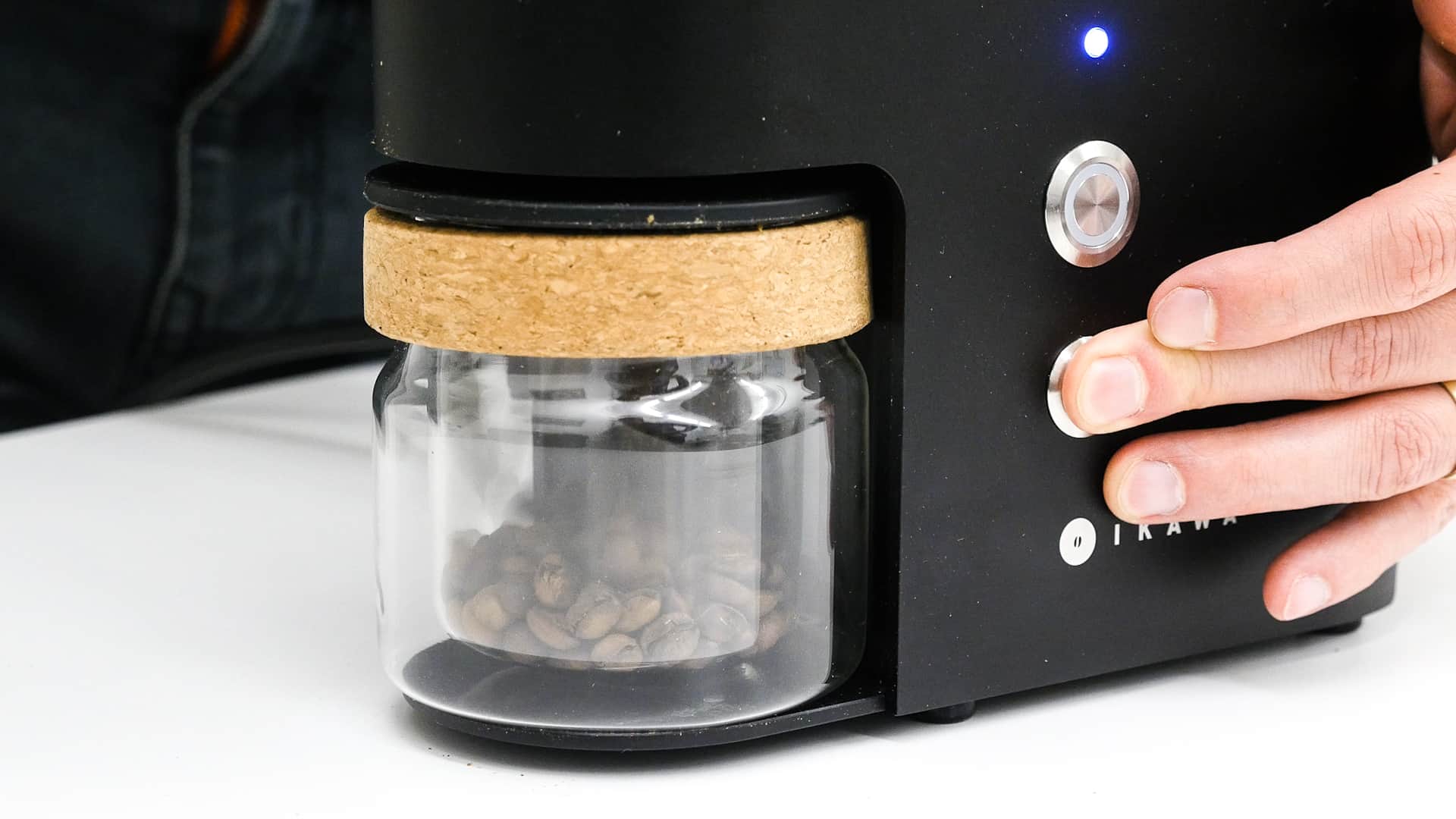 Roasting coffee with IKAWA in our office